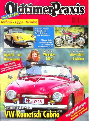Deckblatt Oldtimer Praxis (01/2001)